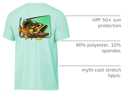 Image of Palmyth Boys Fishing Shirt Short Sleeve UPF 50+ Youth Performance T-Shirt