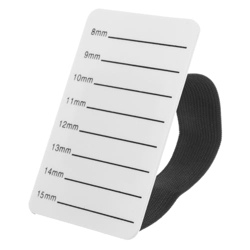 Veemoon Bandeja Para Pestañas Acrílica 1 Unidad Tamaño 8-15 Mm Para Extensión De Pestañas Profesionales Maquillaje Precisión Portátil Blanca