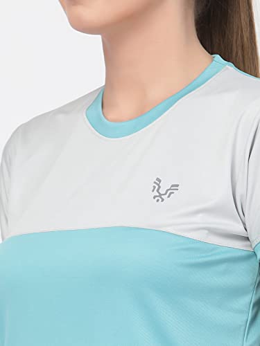 Image of UZARUS Women's Dry Fit Workout Top Sports Gym T-Shirt