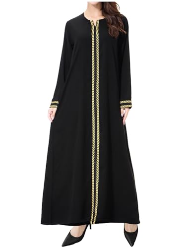 WSPLYSPJY Embroidered Abaya Muslim Dresses for Women Maxi Long Sleeve Prayer Clothes Middle Eastern Kaftans4