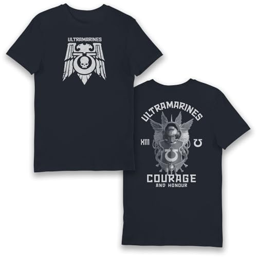 Bioworld Warhammer 40 000 Ultramarines Courage and Honour T-Shirt (Medium)
