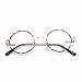 Occhiali da lettura anti blu vintage eleganti per donna uomo con cerniera a molla, anti affaticamento degli occhi, previene il mal di testa TT6800(Oro,+150)