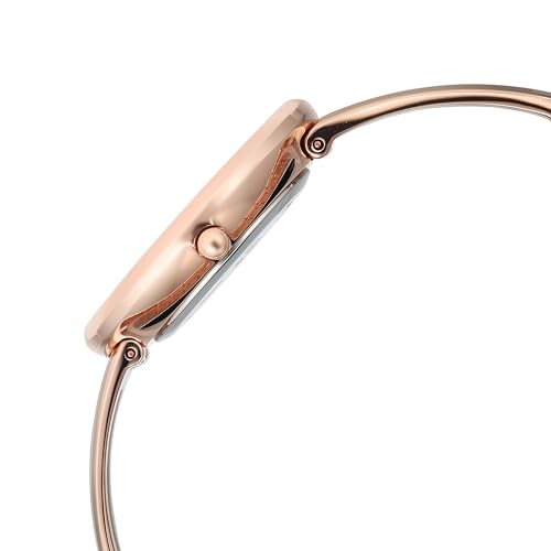 Image of Titan Raga Contempore Rose Gold Dial Brass Strap Watch for Women - 95310WM02F