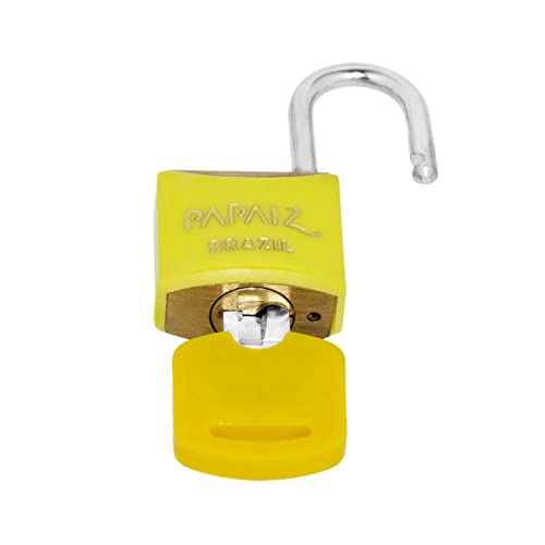 Cadeado Color Line, Papaiz, CR20, Amarelo