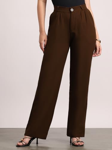 Image of Urbano Fashion Women's Loose Baggy Fit Solid Korean Pants Stretchable