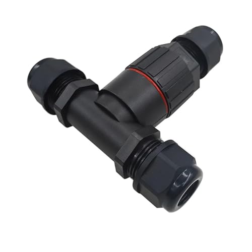 Conector en forma de T con tornillo rápido y terminales de empuje de 2PIN 6