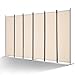 VEVOR Biombo Separador de Ambientes de 3110 x 1805 x 450 mm, Separador Plegable de Ambientes de 6 Paneles Mampara de Privacidad para Interiores, Separador de Ambientes para Oficina, Dormitorio, Beige