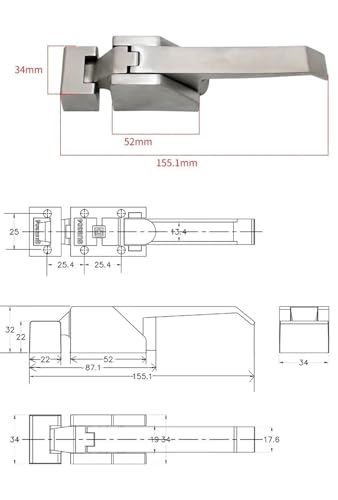 Serrure de porte à compression DK615 contre les vibrations de placards - 3