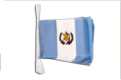 Guirlande drapeau Guatemala de 5,9 mètres avec 20 pavillons Digni