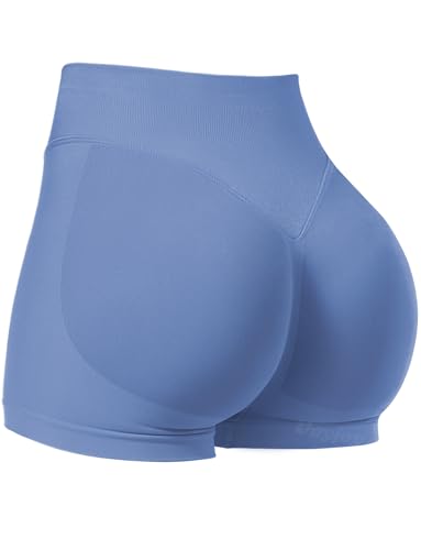 Image of VOYJOY Women Workout Impact Shorts 2.5 inch / 3.6 inch / 4.5 inch / 6 inch Scrunch Butt Booty | Tummy Control, High Waisted, Bike Short, Gentle Compression, for Women