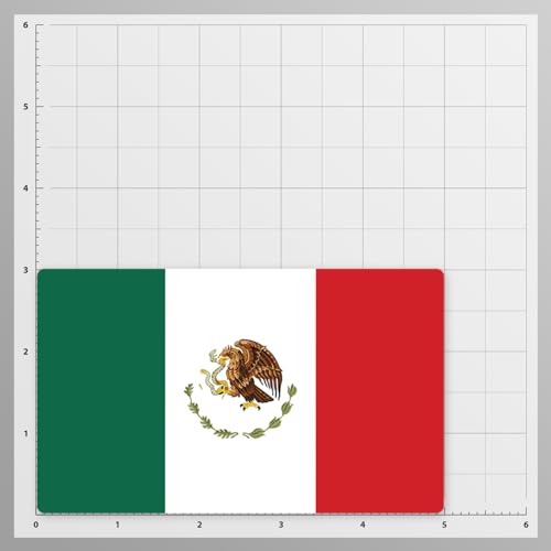 Image of World Country Flag Decal Stickers - Two Pack - for Cars Windows Bumpers Laptops Tablets Tumblers Cups Walls (Mexico)