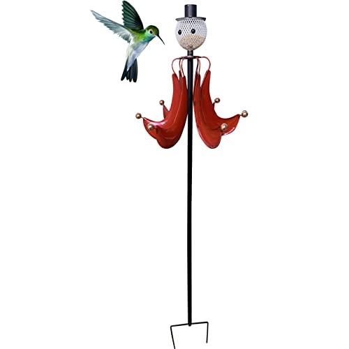 Feeder Pole Metal ArtsYard Hanging Bird Flower Outdoor Decoration Garden Bird Feeder Kitchen,Dining & Bar Squirrel Stopper Pole Extension (Red, One Size) - Image 5