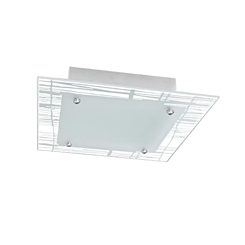Lustre Plafon Para Sala Cozinha Banheiro Quarto 30 cm x 30 cm (Borda Riscada)