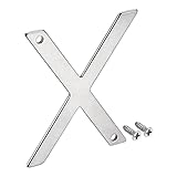 Tool parts 1.97 Inch Stainless Steel House Letter x for Mailbox Hotel Address Door Sign