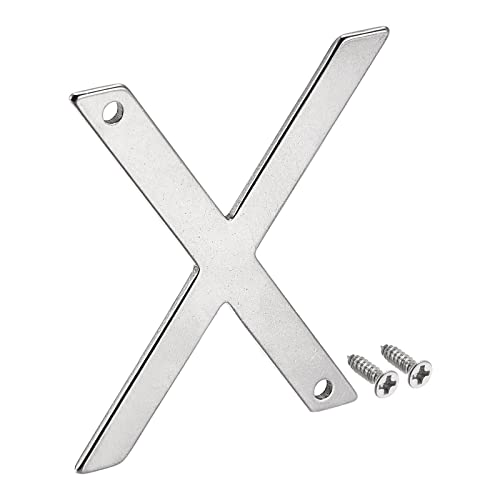 Tool parts 1.97 Inch Stainless Steel House Letter x for Mailbox Hotel Address Door Sign