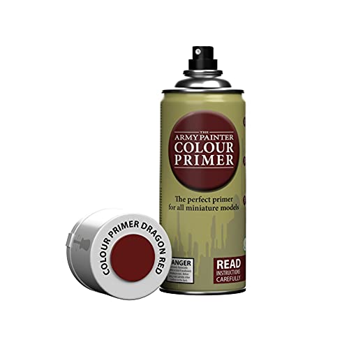 The Army Painter | Colour Primer |Dragon Red | 400 mL | Espray Acrílico | Base para Pintura de...