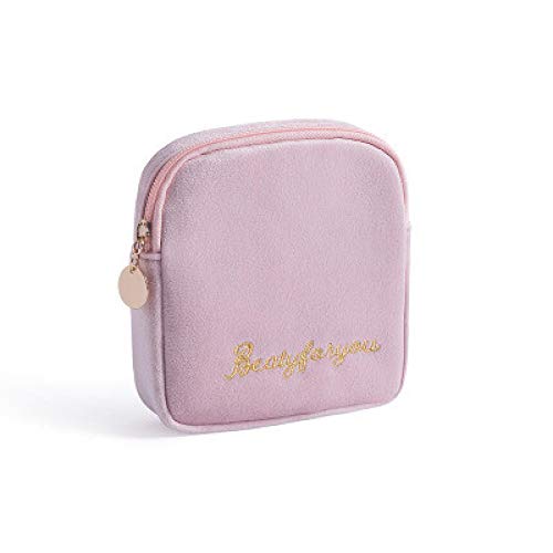 Bolsa de Almacenamiento de servilletas sanitarias para pañales de niñas, Bolsas de Paquete de Toallas sanitarias de Terciopelo, Monedero, Organizador de Joyas, Estuche para Auriculares