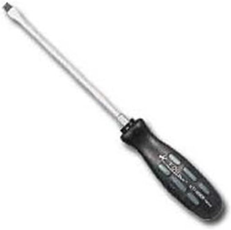 K Tool International 16129 Pro Series #2 10" Phillips Screwdriver for Garages, Repair Shop and DIY, Soft Triangular Grip, Non-slip, Chrome Vanadium Blade, Black