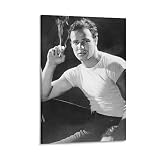 CORGLI Tableaux sur Toile sans Cadre Marlon Brando Acteur pour Chambre à Coucher Cadeaux d’Art Mural Décor pour Hommes Femmes 50x70cm