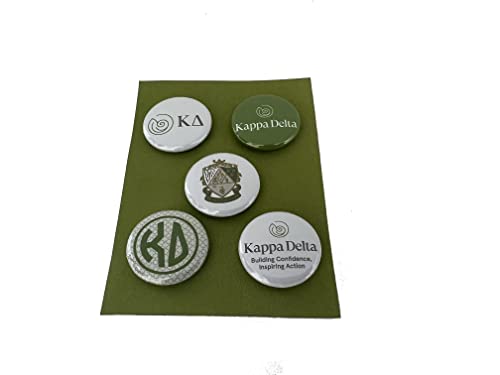 Mini-pines Kappa Delta de 1 pulgada magnéticos para no dañar la ropa