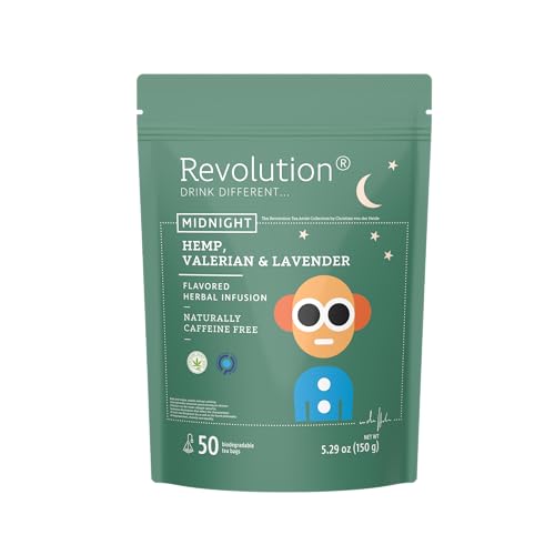 Revolution Tea Midnight Hemp, Valerian & Lavender Hemp Tea -