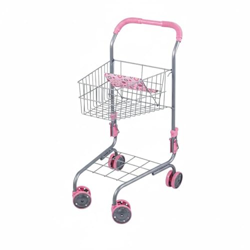 F Fityle Carro de Juego para Niños Carrito de Supermercado Mini Juguete Ruedas Móviles Estructura Estable Adecuado para Actividades Grupales