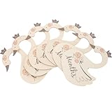 UKCOCO 7 Stück Schrankteiler mit Schwan Motiv Babykleiderschrank Trennwände mit Monatsangaben...