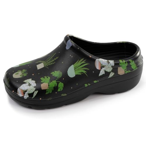 Isotoner Sabots Femme pour Le Jardin Extra-Confort résistants 38 Noir Plante