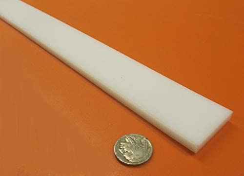 White HDPE (High Density Polyethylene) Rectangular Bar .250
