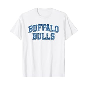 Buffalo Bulls Retro Arch White Officially Licensed T-Shirt