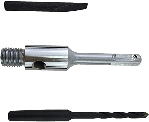 PRODIAMANT Adaptateur SDS-Plus M16 avec foret de centrage et cale d'éjection pour carottes, couronnes de forage