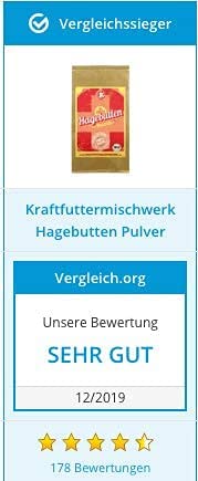 Foto von Kraftmischer - Hagebuttenpulver bio [Testsieger 2021/2020 / 2019/2018], 1kg