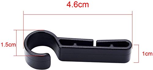 Helmet Clips for Headlamp - Hard Hat Light Clips, Hardhat Headlamp Accessory, Easily Mount Hook for Helmet, Cap Strap (64 pack)