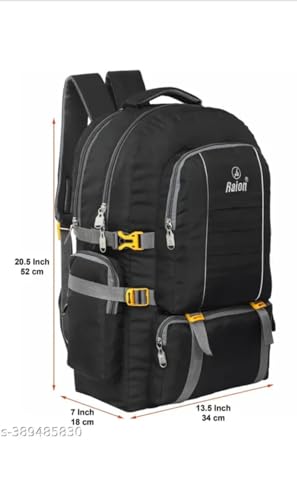Image of Polyester Travel Backpack | Large Capacity | Lightweight | Durable | Multipurpose| 75L
