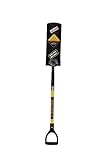 Structron 49782 STR-S819D geschmiedeter Pfahlspaten, 73,7 cm, gelber Fiberglasgriff, Poly D-Grip