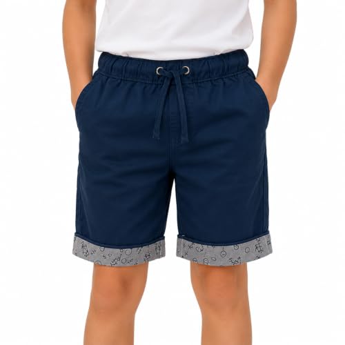 Pantalones cortos de algodón elásticos para niño Bienzoe ropa casual ligera de verano