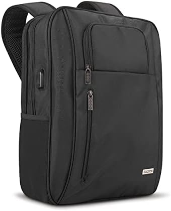 CODi Magna 17.3 Laptop Backpack TSA-Friendly, Anti-Theft, USB Charging Port, Padded Laptop & Tablet Compartments, Water-Resistant Business Travel Bag