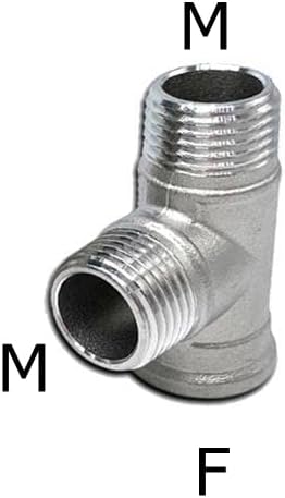 304 Stainless Steel BSP Male to Femlae Fitting 1/4-2 inch FFM FMF MMF MFM 3 Ways Tee Type Water Pipe SS304 Joint Connector(FMF,2")