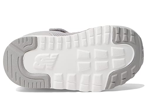 New Balance Kid's 515 V1 New-b Hook and Loop Sneaker, Rain Cloud/Pink Haze, 4 Wide Infant3