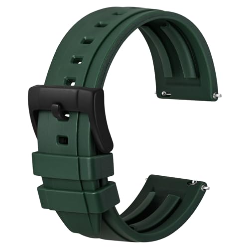 Bracelet en silicone de montre homme femme avec système de fixation rapide 18mm 24mm