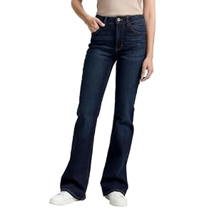 Tom Tailor Damen 1047842 TTSTELLA Bootcut Jeans, 10136 - Dark Blue Denim, 31W / 34L EU