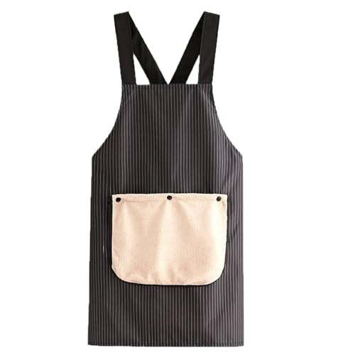 Cooking Apron with Pockets, Reliable Kitchen Work Station, Smudge Proof with Smooth Feature, Heavy Duty Crafting Piece, Adjustable Neck Design with Sleek Finish, Professional Tool for Waiters and Bbq