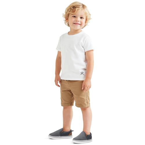 Image of K KomForme Boys & Girls Slip on Shoes, Toddler Canvas Walking Shoes | Lightweight, Comfortable
