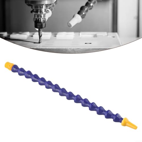 PETSTIBLE Flexibles Kühlmittelrohr, 12,7 mm, Kunststoff, flexibler Ölkühlmittelschlauch, Blau, 300 mm, für CNC-Fräsdrehmaschine
