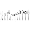 Cangshan 1027037 Rain II Series 103 Piece Stainless Steel 1810 Forged Flatware Set