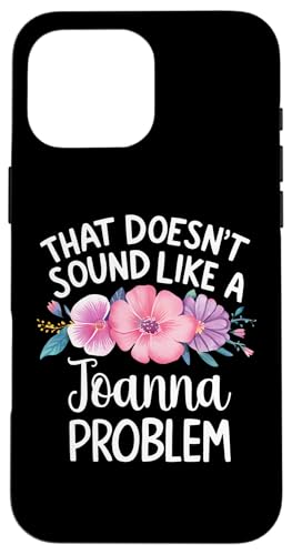 JOANNA Personalized Cute Flower Girls JOANNA Name スマホケース iPhone 16 Pro Max 用