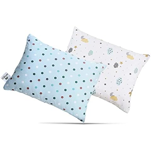 NATURECA Pack de 2 Almohadas para Niños de Fibra Siliconada Cover