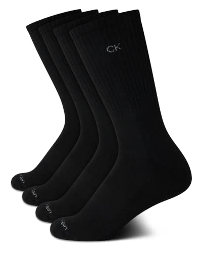 Image of Calvin Klein Womens Crew Socks - Breathable Performance Soft Cushioned Athletic Crew Socks for Women for Running and Workout