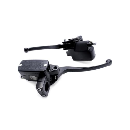 Levier d'embrayage noir et maître-cylindre frein avant universel 22mm pour guidon de moto