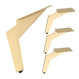 Esthétique moderne : avec un design contemporain, ces pieds de dorés rehaussent l'apparence de vos meubles, ajoutant une touche de sophistication à la décoration de votre salon, pieds de table dorés, pieds de meubles dorés